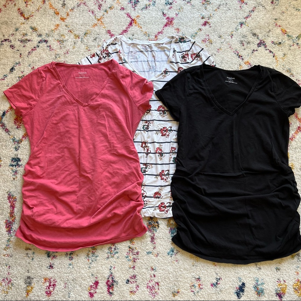 Motherhood maternity shirts, medium EUC